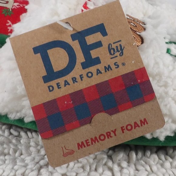 DearFoam Holiday "Official Cookie Tester "Memory Foam Slippers Size S 5-6 - Picture 2 of 9